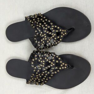 VINCE CAMUTO STUDDED FLAT SANDALS